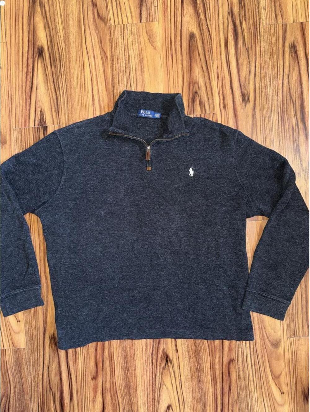 Polo Ralph Lauren Charcoal Gray Quarter-Zip Pullover – Men’s XL